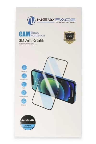 Mey İthalat®  Samsung Galaxy S25 FE 3D Antistatik Cam Ekran Koruyucu - Siyah