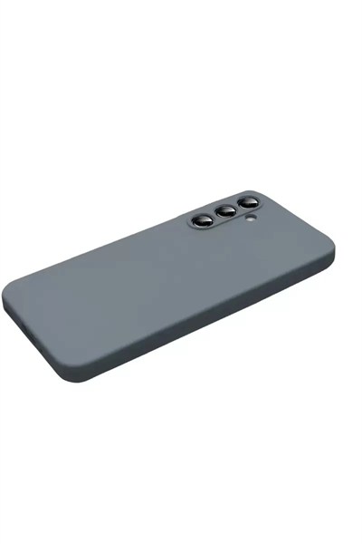 Mey İthalat®  Samsung Galaxy S25 FE Kılıf Nano içi Kadife Silikon - Gri