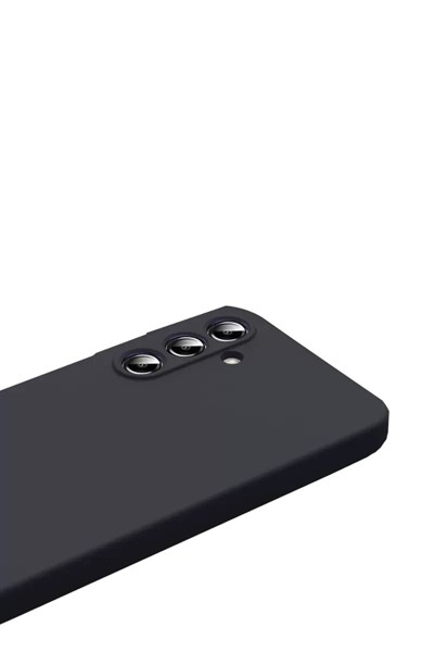 Mey İthalat®  Samsung Galaxy S25 FE Nano içi Kadife Silikon - Siyah