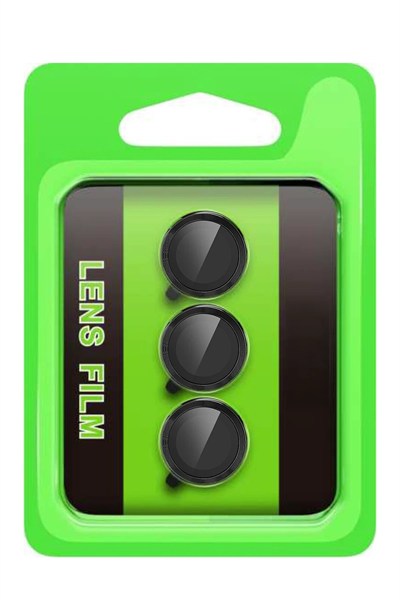 Mey İthalat®  Samsung Galaxy S25 FE Raze Metal Kamera Lens - Siyah