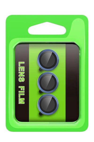 Mey İthalat®  Samsung Galaxy S25 FE Raze Metal Kamera Lens - Lacivert