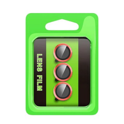 Mey İthalat®  Samsung Galaxy S25 FE Raze Metal Kamera Lens - Kırmızı