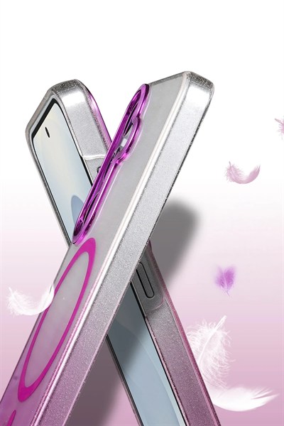 Mey İthalat®  Samsung Galaxy S25 Glossy Magsafe Kapak - Siyah