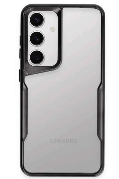 Mey İthalat®  Samsung Galaxy S25 Kılıf Boyi Silikon Kapak - Siyah