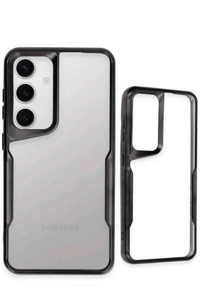Mey İthalat®  Samsung Galaxy S25 Kılıf Boyi Silikon Kapak - Siyah