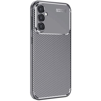 Mey İthalat®  Samsung Galaxy S25 Plus Kılıf Auto Focus Karbon Kapak - Gri