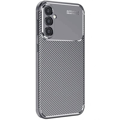 Mey İthalat®  Samsung Galaxy S25 Plus Kılıf Auto Focus Karbon Kapak - Gri