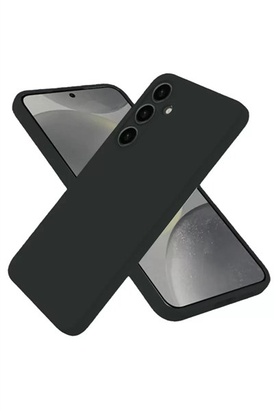 Mey İthalat®  Samsung Galaxy S25 Plus Kılıf Nano içi Kadife Silikon - Siyah