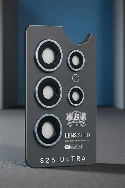 Mey İthalat®  Samsung Galaxy S25 Ultra Bilvis Titan Kamera Lens - Lacivert