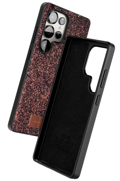 Mey İthalat®  Samsung Galaxy S25 Ultra Bright Simli Kapak - Derin Mor