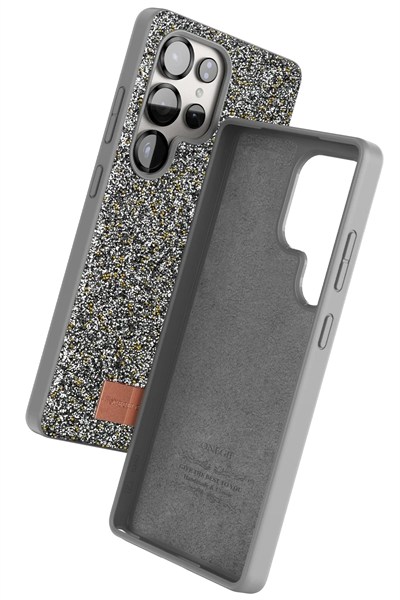 Mey İthalat®  Samsung Galaxy S25 Ultra Bright Simli Kapak - Gümüş