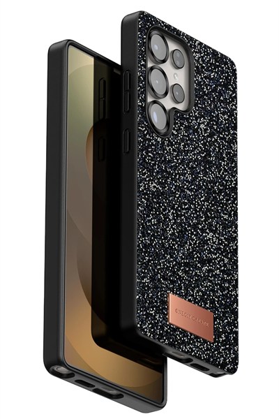 Mey İthalat®  Samsung Galaxy S25 Ultra Bright Simli Kapak - Siyah