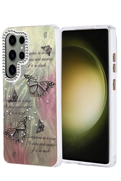 Mey İthalat®  Samsung Galaxy S25 Ultra Kılıf Blade Aynalı Desenli Kapak - Desen 6
