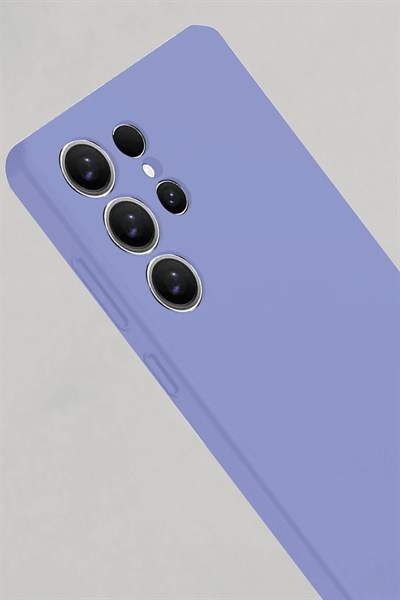 Mey İthalat®  Samsung Galaxy S25 Ultra Kılıf Nano içi Kadife Silikon - Lila
