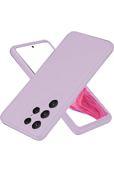 Mey İthalat®  Samsung Galaxy S25 Ultra Kılıf First Silikon - Lila
