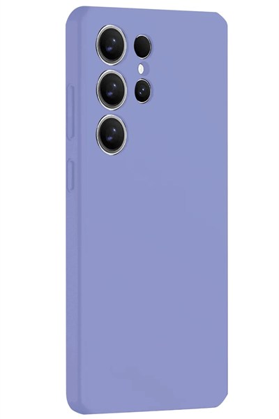Mey İthalat®  Samsung Galaxy S25 Ultra Kılıf Nano içi Kadife Silikon - Lila