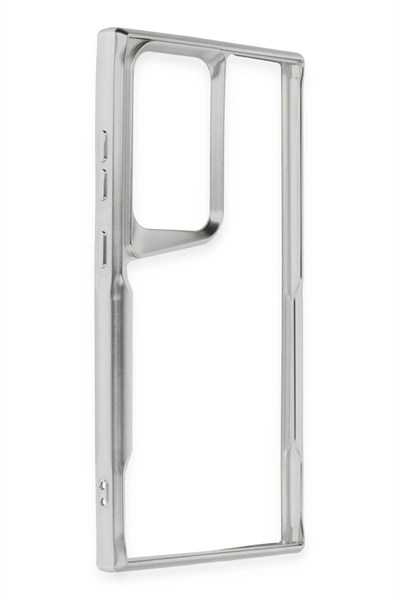 Mey İthalat®  Samsung Galaxy S25 Ultra Kılıf Boyi Silikon Kapak - Gümüş