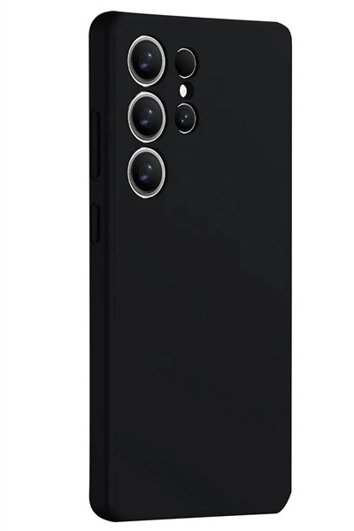 Mey İthalat®  Samsung Galaxy S25 Ultra Kılıf Nano içi Kadife Silikon - Siyah