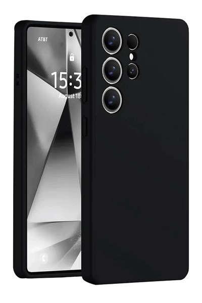 Mey İthalat®  Samsung Galaxy S25 Ultra Kılıf Nano içi Kadife Silikon - Siyah