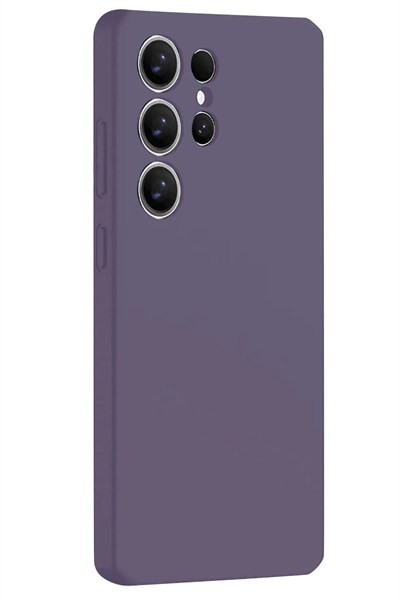 Mey İthalat®  Samsung Galaxy S25 Ultra Kılıf Nano içi Kadife Silikon - Mor