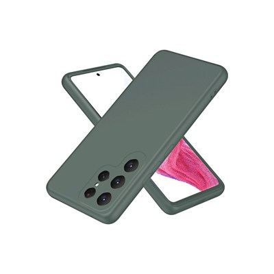 Mey İthalat®  Samsung Galaxy S25 Ultra Kılıf First Silikon - Koyu Yeşil