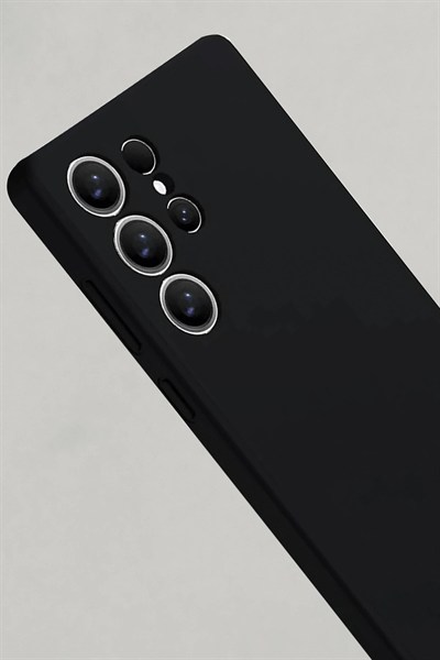 Mey İthalat®  Samsung Galaxy S25 Ultra Kılıf Nano içi Kadife Silikon - Siyah