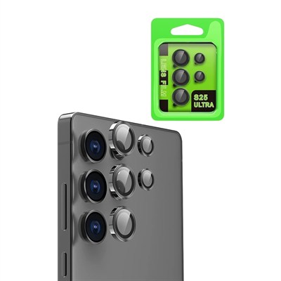 Mey İthalat®  Samsung Galaxy S25 Ultra Raze Metal Kamera Lens - Siyah