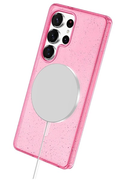 Mey İthalat®  Samsung Galaxy S25 Ultra Star Magsafe Kapak - Pembe