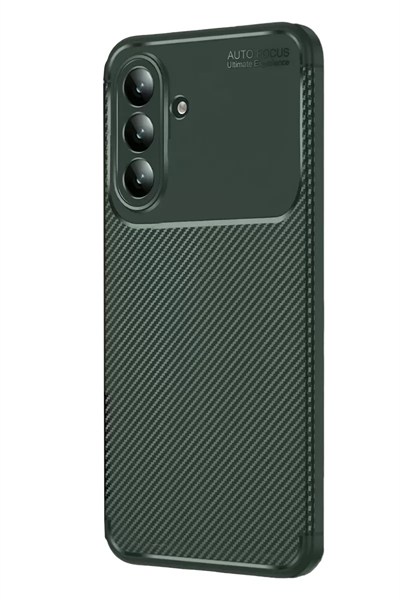 Mey İthalat®  Samsung Galaxy S26 Auto Focus Karbon Kapak - Koyu Yeşil