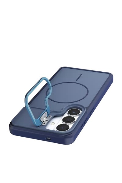 Mey İthalat®  Samsung Galaxy S26 Pale Magsafe Standlı Kapak - Mavi