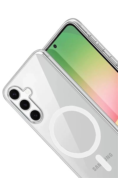 Mey İthalat®  Samsung Galaxy S26 Plus Combo Sert Şeffaf Magsafe Kapak - Şeffaf