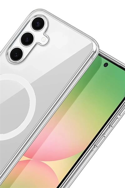 Mey İthalat®  Samsung Galaxy S26 Plus Combo Sert Şeffaf Magsafe Kapak - Şeffaf