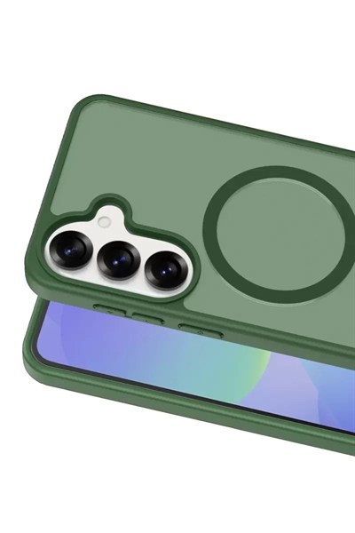 Mey İthalat®  Samsung Galaxy S26 Plus Jota Magsafe Kapak - Koyu Yeşil