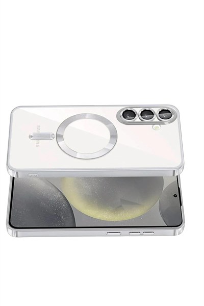 Mey İthalat®  Samsung Galaxy S26 Plus Kross Magneticsafe Kapak - Gümüş