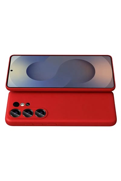 Mey İthalat®  Samsung Galaxy S26 Ultra Nano içi Kadife Silikon - Kırmızı
