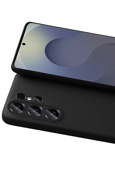Mey İthalat®  Samsung Galaxy S26 Ultra Nano içi Kadife Silikon - Siyah