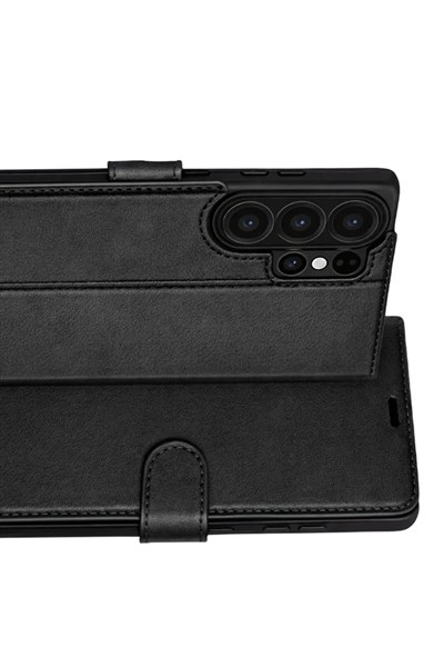 Mey İthalat®  Samsung Galaxy S26 Ultra Trend S Plus Kapaklı Kılıf - Siyah