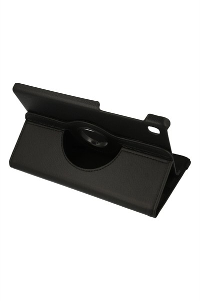 Mey İthalat®  Samsung Galaxy T220 Tab A7 Lite 8.7 Kılıf 360 Tablet Deri Kılıf - Siyah