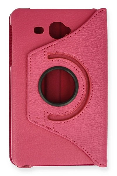 Mey İthalat®  Samsung Galaxy T280 Tab A 7 Kılıf 360 Tablet Deri Kılıf - Pembe