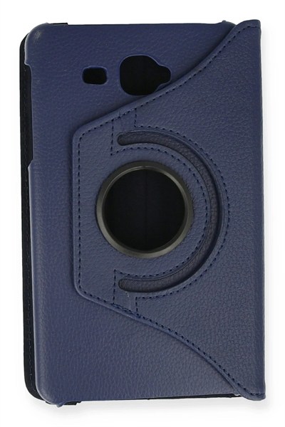 Mey İthalat®  Samsung Galaxy T280 Tab A 7 Kılıf 360 Tablet Deri Kılıf - Lacivert