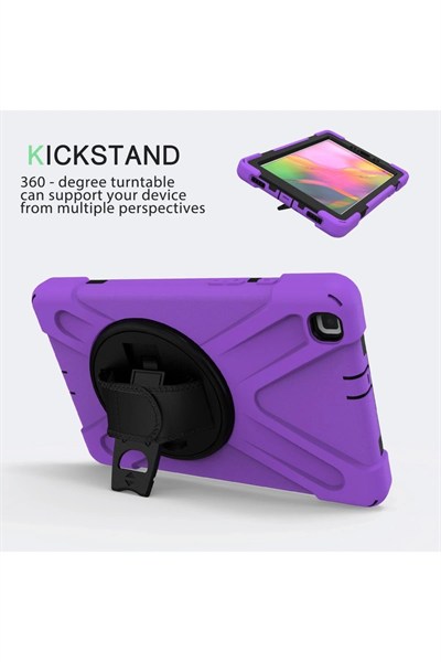 Mey İthalat®  Samsung Galaxy T290 Tab A 8 Kılıf Amazing Tablet Kapak - Mor