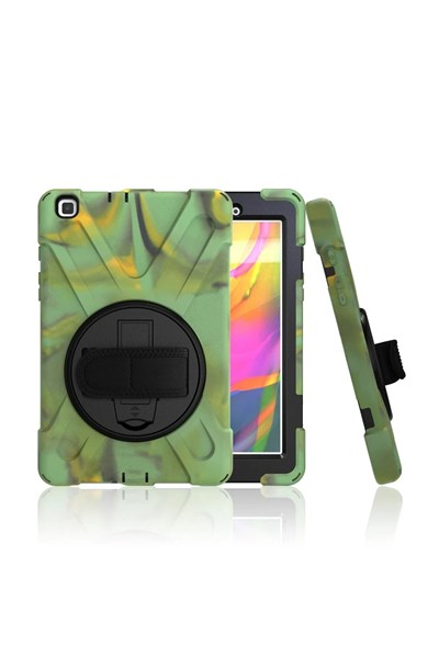 Mey İthalat®  Samsung Galaxy T290 Tab A 8 Kılıf Amazing Tablet Kapak - Kamuflaj