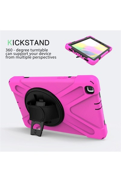 Mey İthalat®  Samsung Galaxy T290 Tab A 8 Kılıf Amazing Tablet Kapak - Pembe