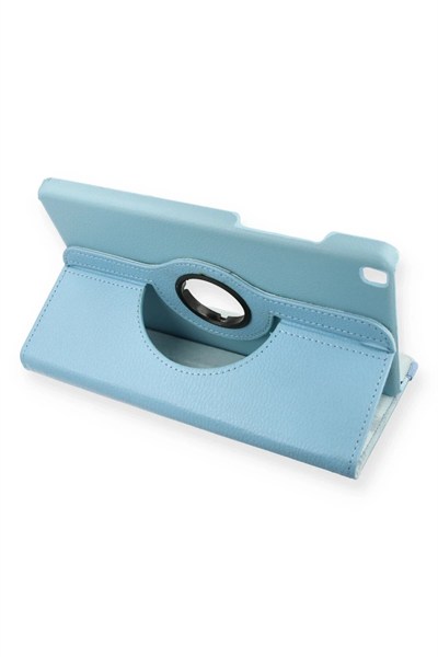 Mey İthalat®  Samsung Galaxy T290 Tab A 8 Kılıf 360 Tablet Deri Kılıf - Turkuaz