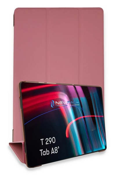 Mey İthalat®  Samsung Galaxy T290 Tab A 8 Kılıf Tablet Smart Kılıf - Pembe