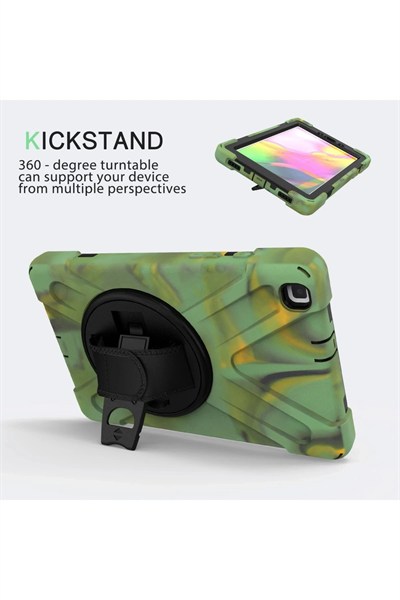 Mey İthalat®  Samsung Galaxy T290 Tab A 8 Kılıf Amazing Tablet Kapak - Kamuflaj