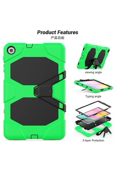 Mey İthalat®  Samsung Galaxy T510 Tab A 10.1 Kılıf Griffin Tablet Kapak - Yeşil