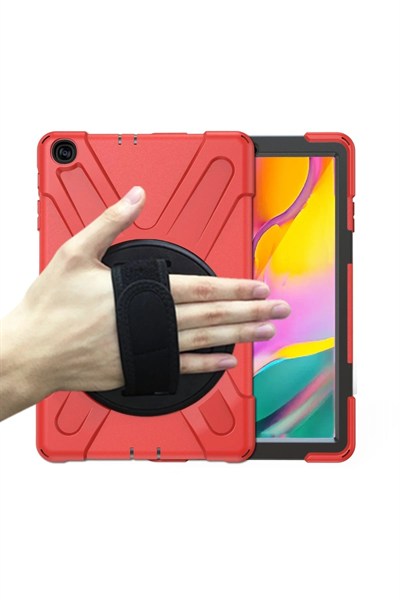 Mey İthalat®  Samsung Galaxy T510 Tab A 10.1 Kılıf Amazing Tablet Kapak - Kırmızı