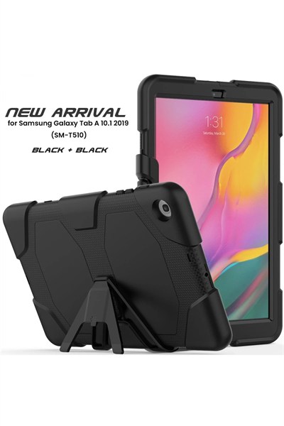 Mey İthalat®  Samsung Galaxy T510 Tab A 10.1 Kılıf Griffin Tablet Kapak - Siyah