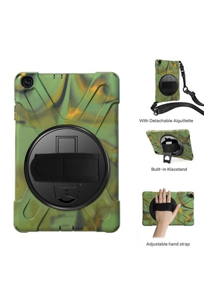 Mey İthalat®  Samsung Galaxy T510 Tab A 10.1 Kılıf Amazing Tablet Kapak - Kamuflaj